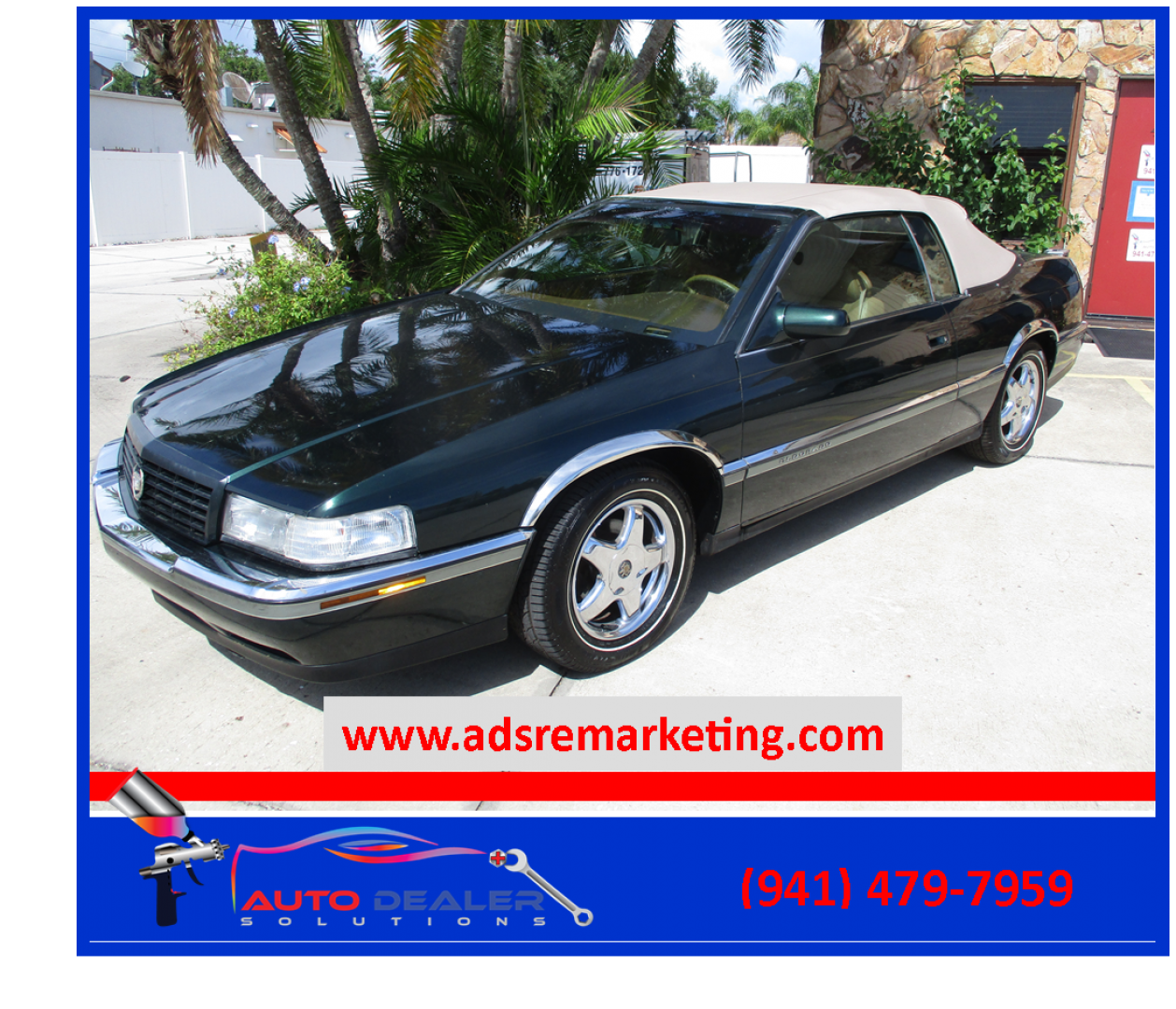 1994 GREEN Cadillac Eldorado Touring Coupe (1G6ET1297RU) with an 4.6L V8 DOHC 32V engine, 4-Speed Automatic Overdrive transmission, located at 4724 53rd Ave East, Suite 1, Bradenton, FL, 34203, (941) 803-7117, 27.445360, -82.501678 - **AUTO DEALER SOLUTIONS**4724 53rd Ave ESuite 1Bradenton, Fl 34203941-803-71171994 CADILLAC ELDORADO TOURING COUPE CONVERTIBLE4.6L V8 DOHC 32V1G6ET1297RU603373MILEAGE: 96,257GREENCOACH BUILDER CUSTOM CONVERTIBLE TOPVOGUE WHEELSNEW TIRESTRADES WELCOMEFINANCE OPTIONS AVAILABLE:^First Time Buyer Progra - Photo#0